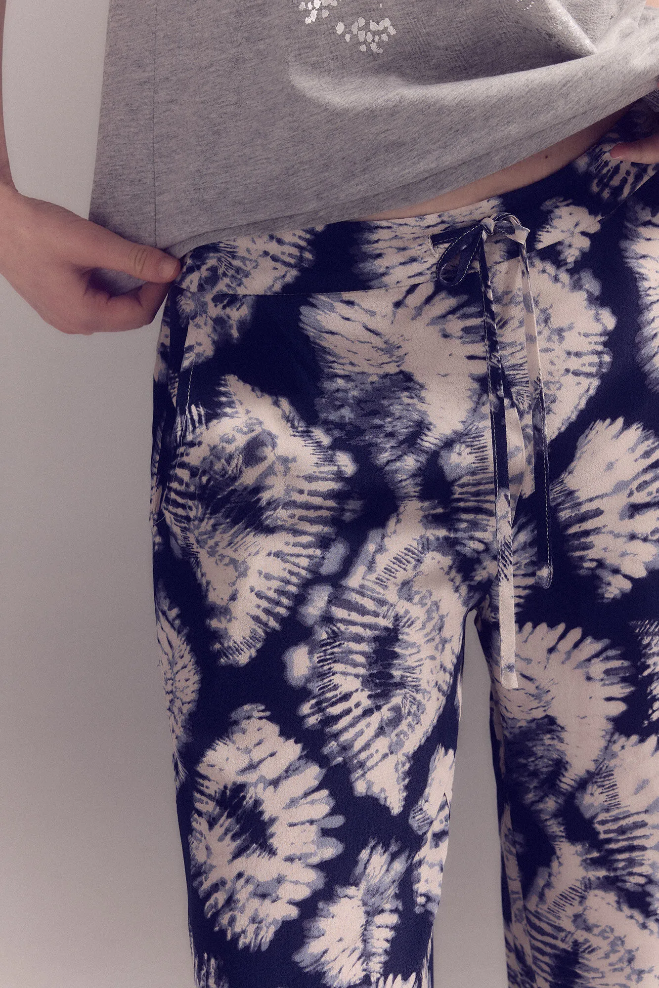 Slowlove Pantalón fluído estampado