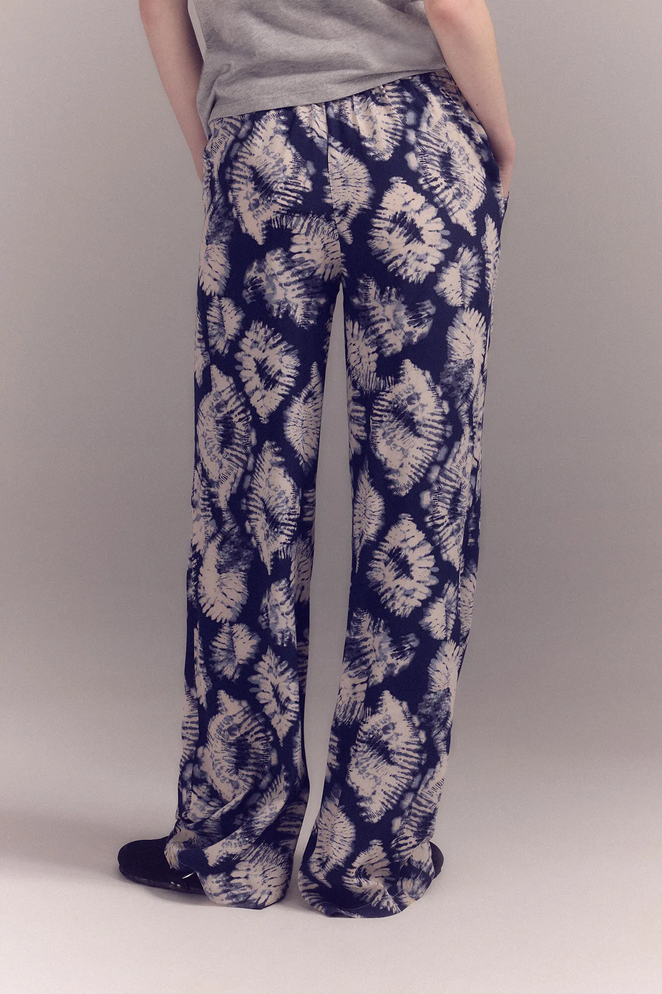 Slowlove Pantalón fluído estampado