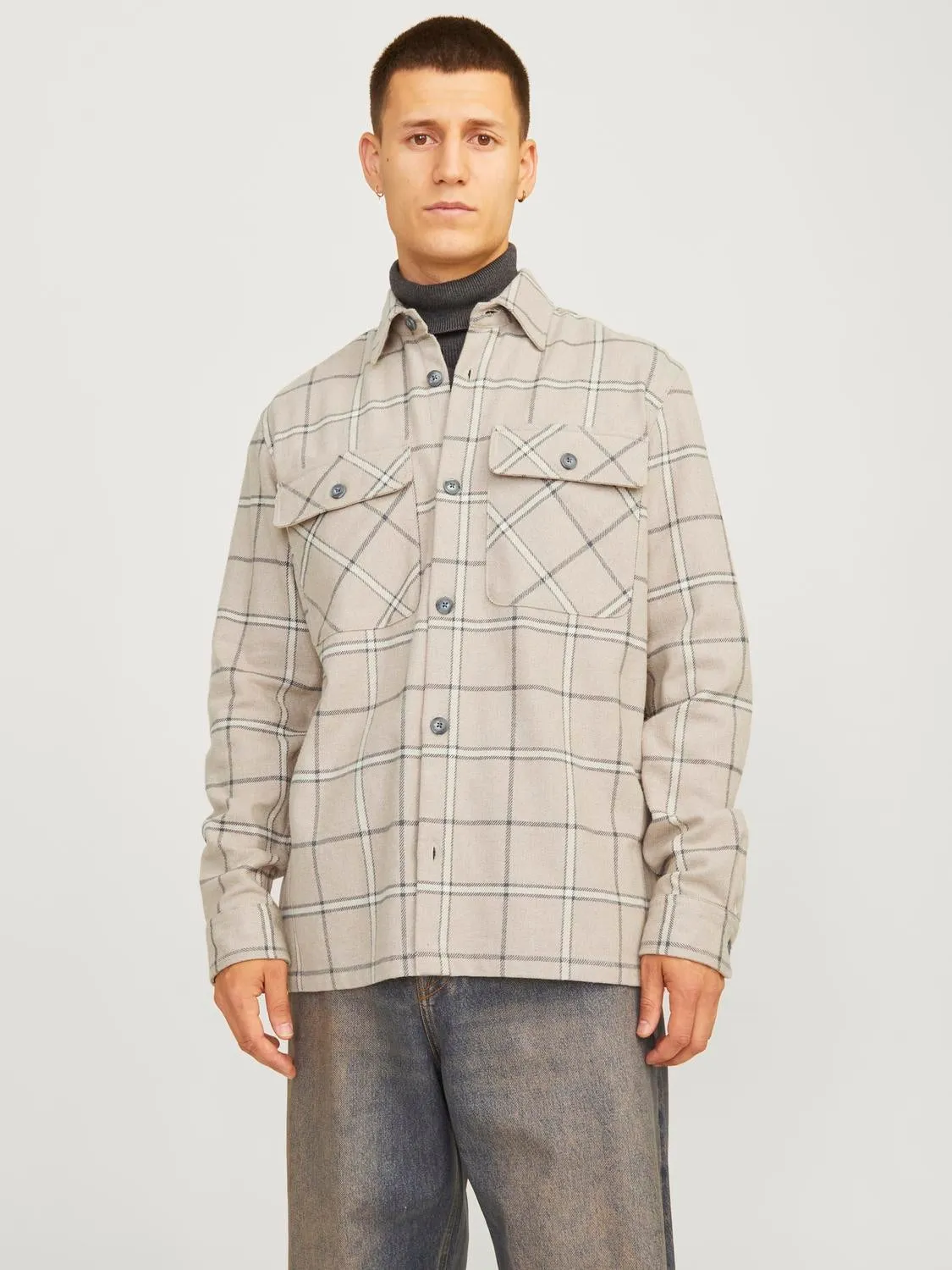 Sobrecamisa Corte comfort | Beige | Jack & Jones®