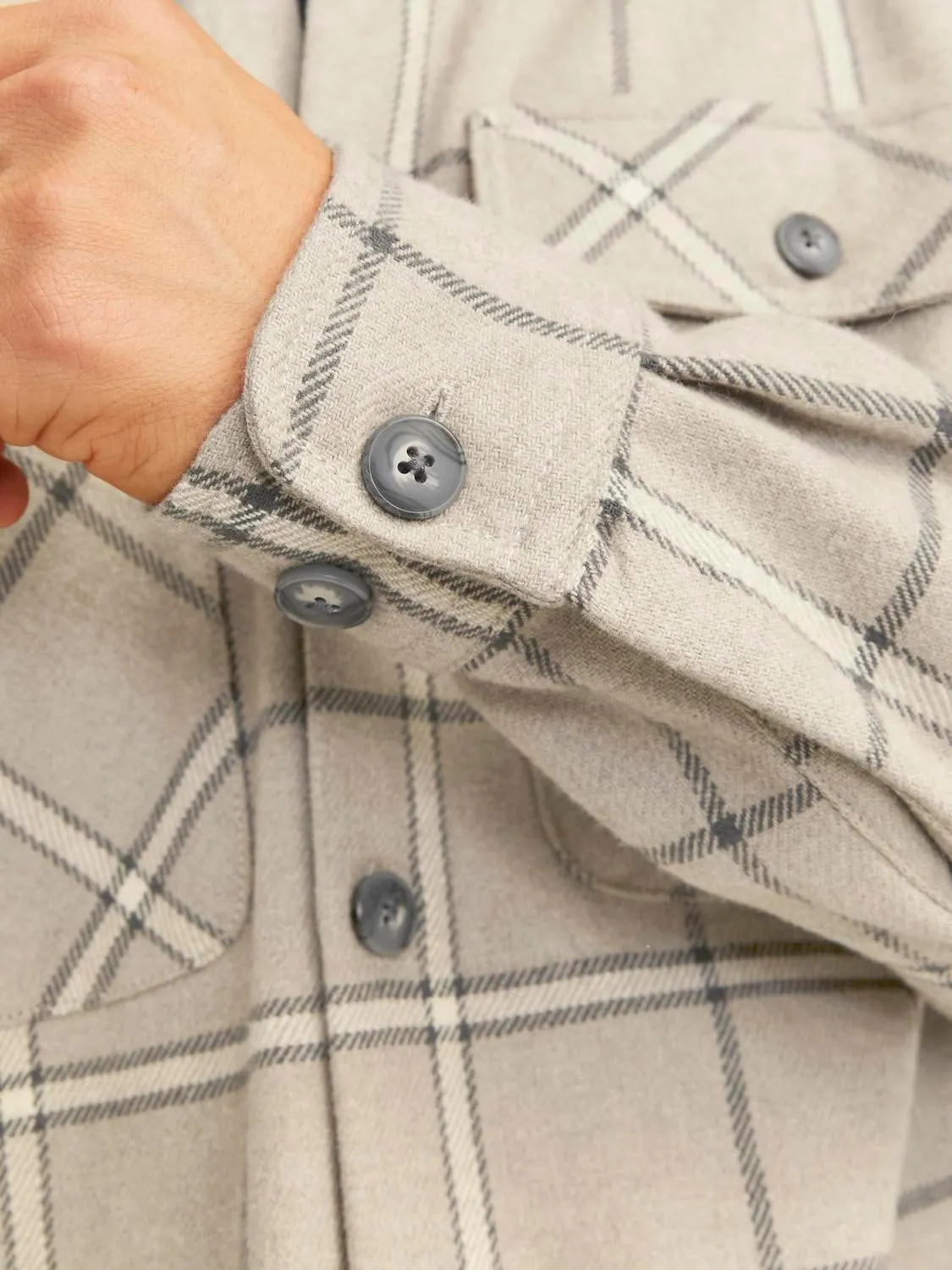 Sobrecamisa Corte comfort | Beige | Jack & Jones®