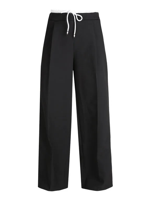Solada Pantalón palazzo de mujer con cordón