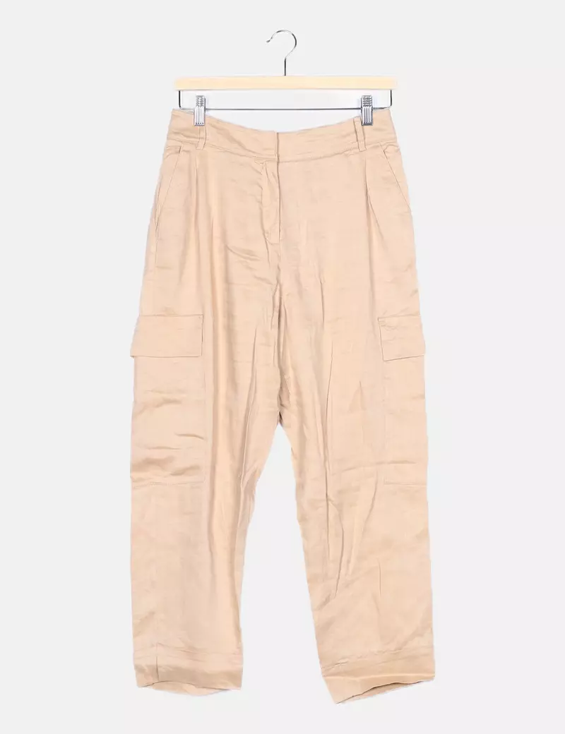 S.Oliver Pantalón cargo beige