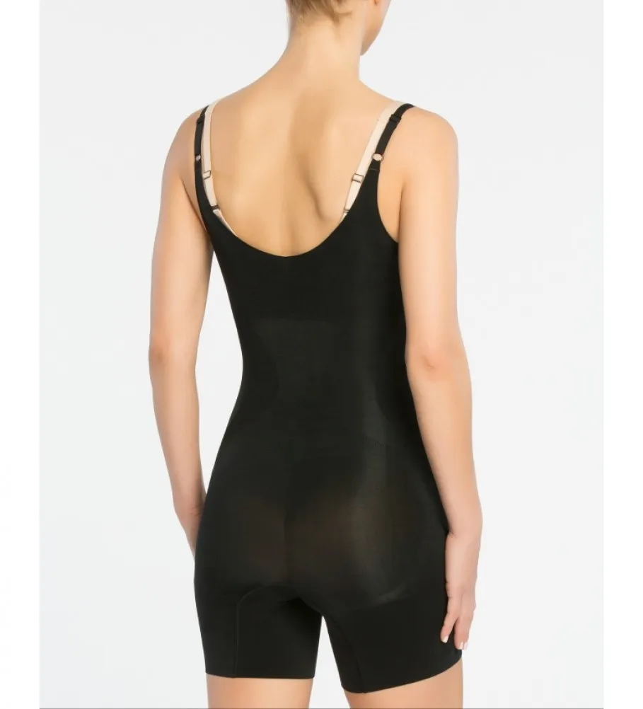 SPANX FAJA CON ESCOTE POR DEBAJO DEL PECHO Y PIERNA CORT 10130R NEGRO