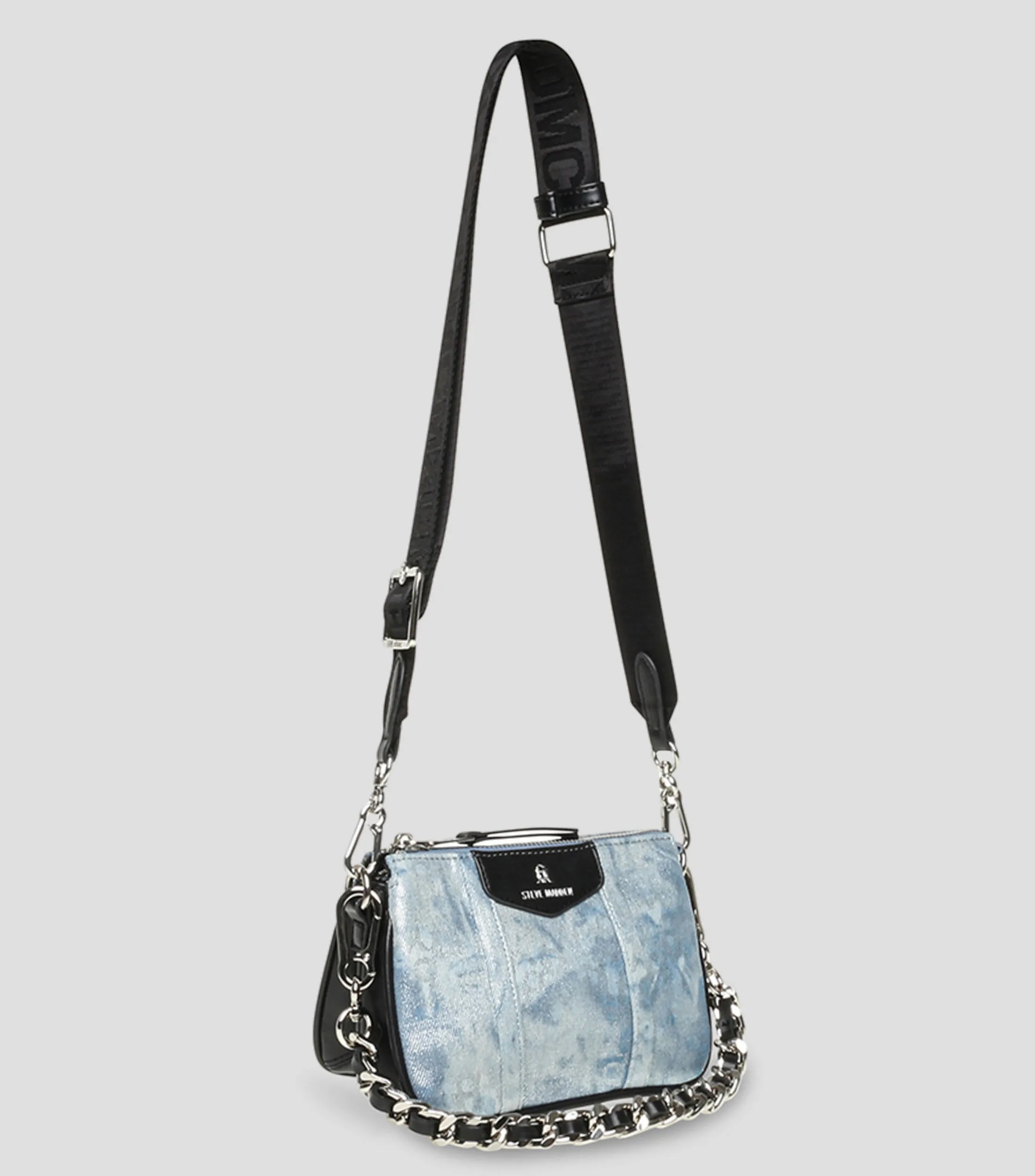 STEVE MADDEN BOLSO SHOULDER CON MONOGRAM BRAMIED MUJER