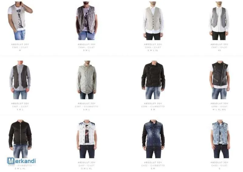 STOCK ROPA DE ABRIGO DE HOMBRE S/S