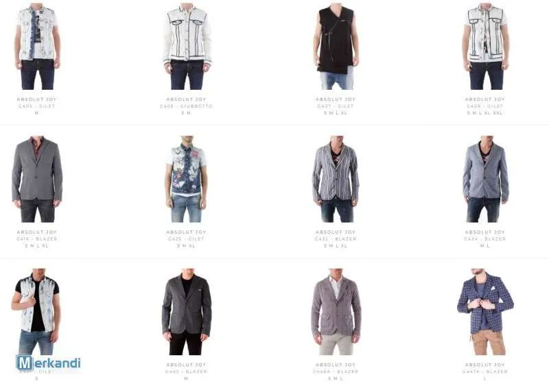 STOCK ROPA DE ABRIGO DE HOMBRE S/S