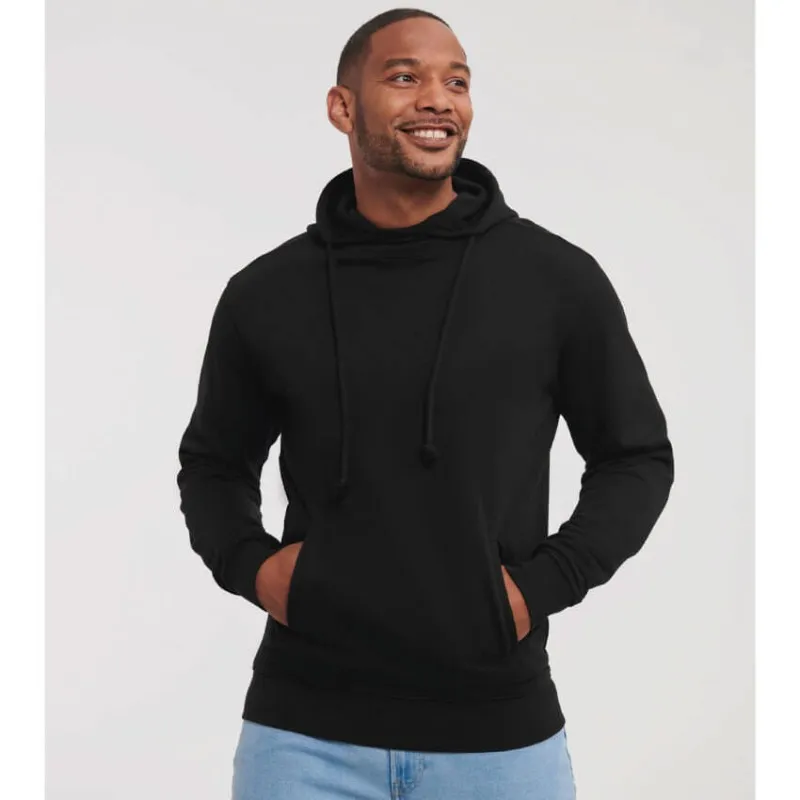 Sudadera orgánica con Capucha y cuello alto de Russell