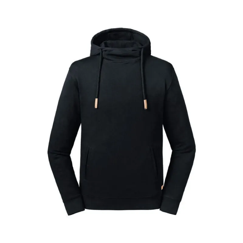 Sudadera orgánica con Capucha y cuello alto de Russell