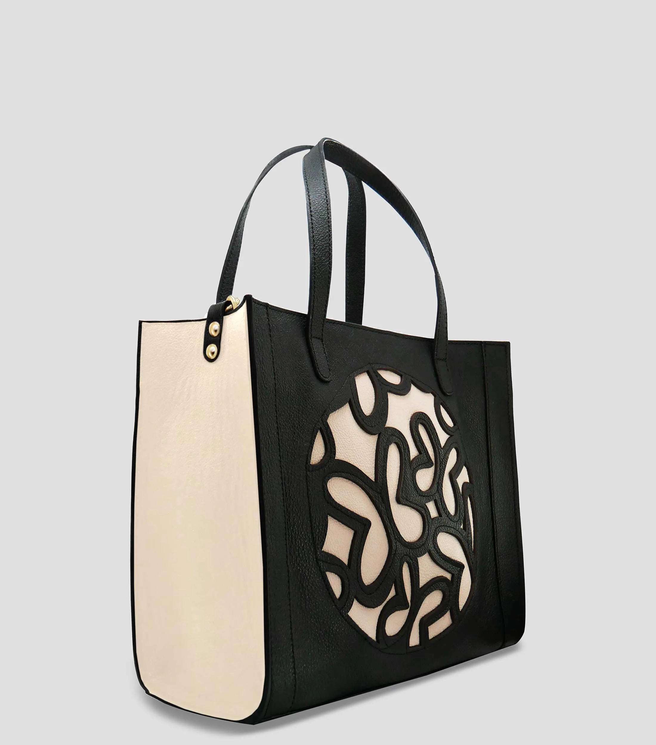 Tanya Moss Bolso mini tote negro en piel Mujer