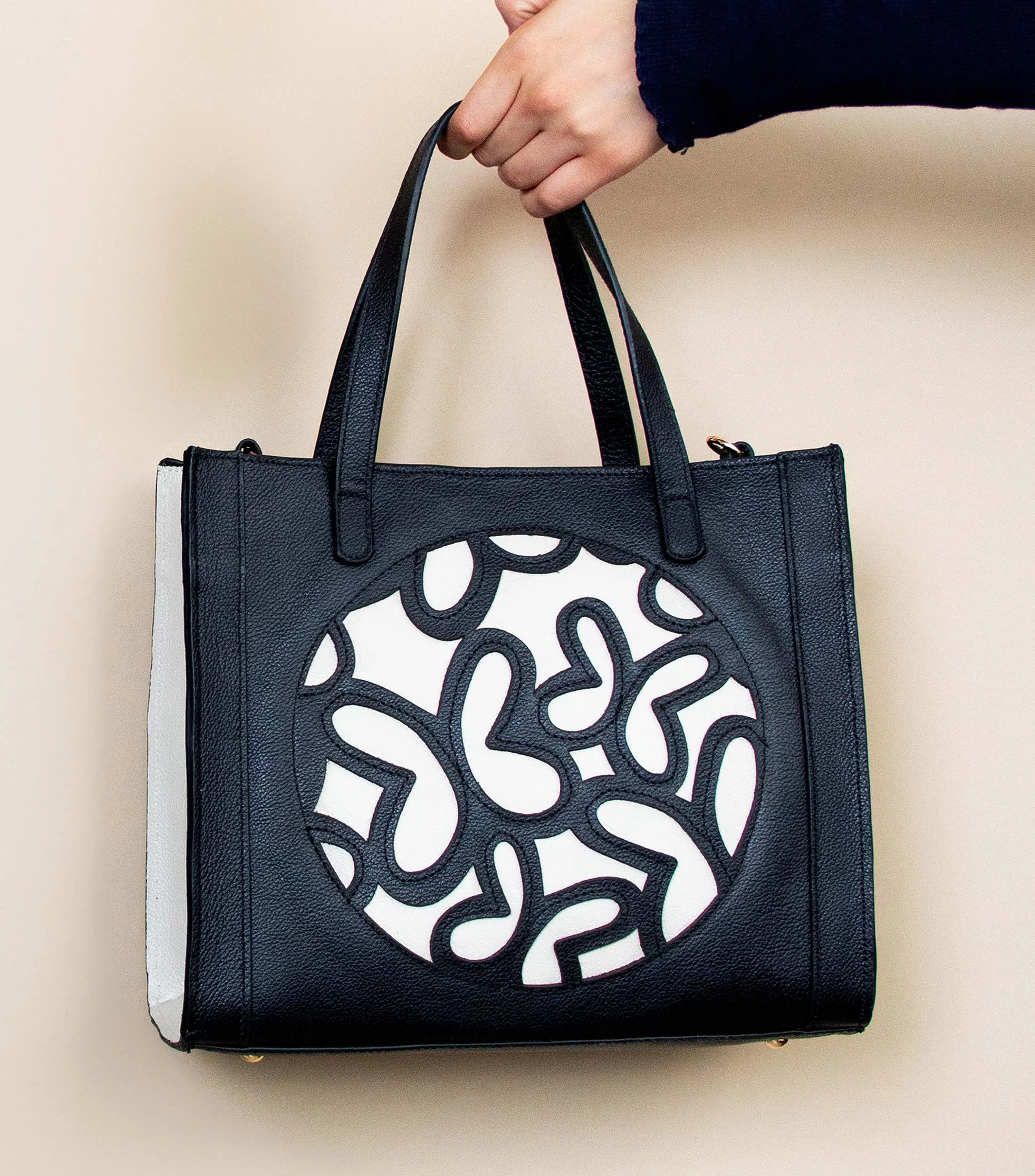 Tanya Moss Bolso mini tote negro en piel Mujer