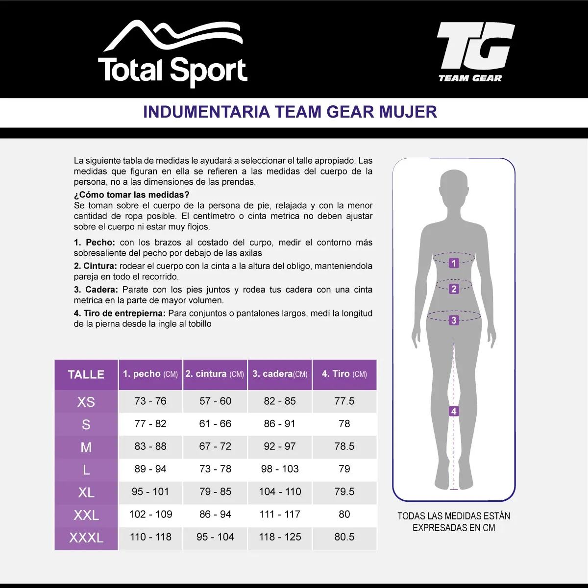 Team Gear Calza Sublimada – Mujer – 103300630