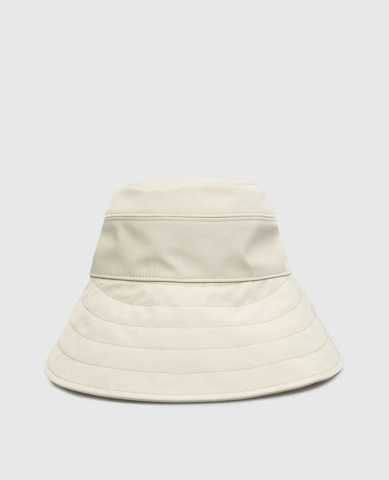 The Attico Beige panama with logo