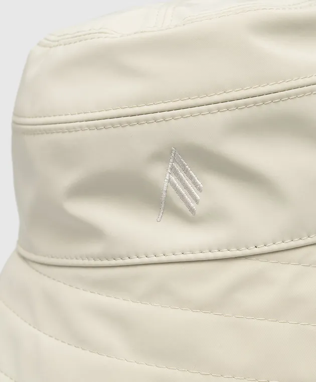 The Attico Beige panama with logo