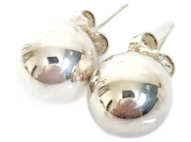 Tiffany & Co Pendientes de bola de hardware TIFFANY de Tiffany Plata 