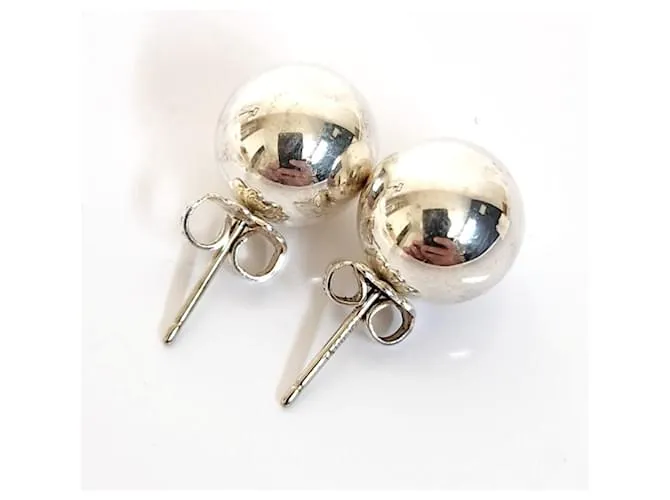 Tiffany & Co Pendientes de bola de hardware TIFFANY de Tiffany Plata 
