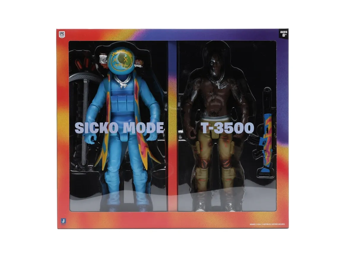 Travis Scott Cactus Jack Fortnite 12 Action Figure Duo Set