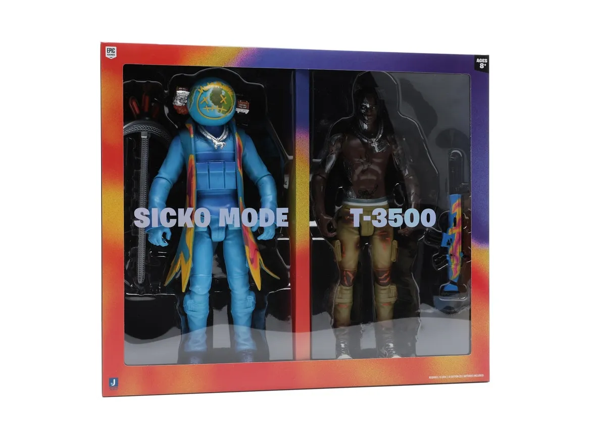 Travis Scott Cactus Jack Fortnite 12 Action Figure Duo Set
