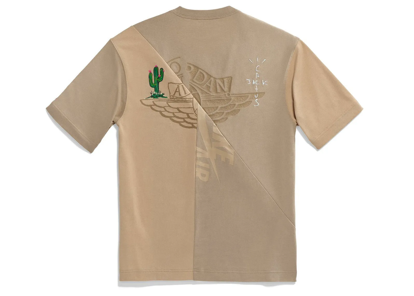 TRAVIS SCOTT CACTUS JACK X JORDAN TSHIRT KHAKI/DESERT