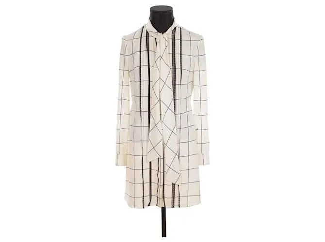 Valentino Vestido de seda Beige 