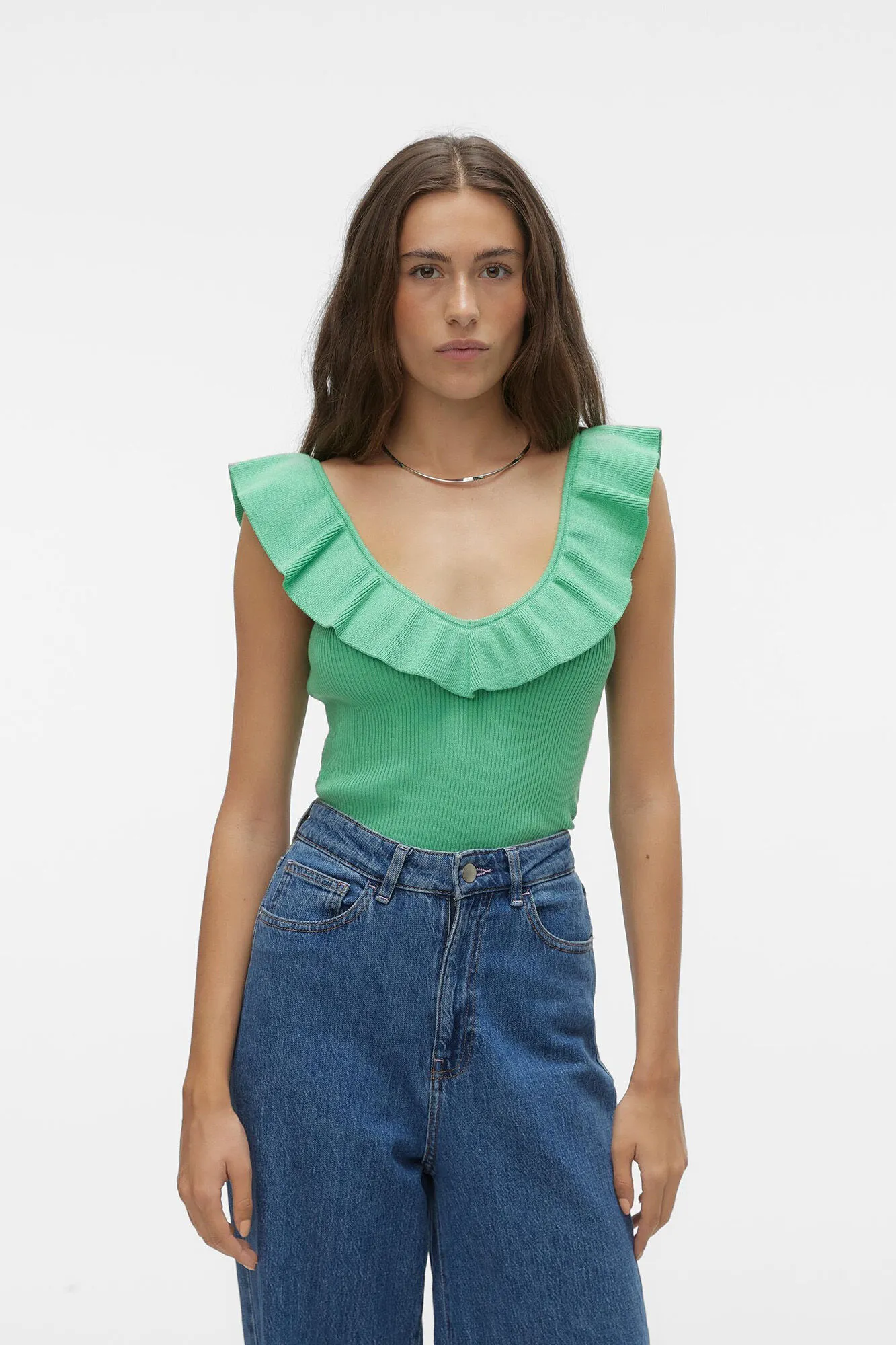 Vero Moda Top escote con volante
