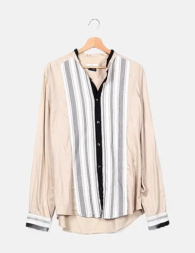 Versace collection Camisa rayas multicolor