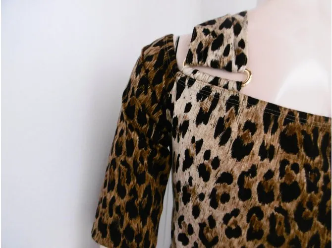 Vestido Estampado De Leopardo De Junko Shimada 