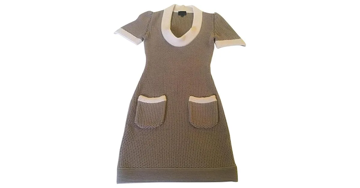 Vestido Fendi Beige 