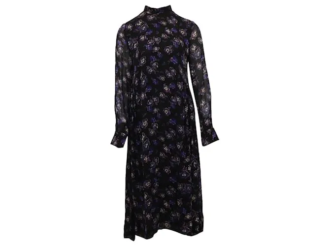 VESTIDO MIDI DE GEORGETTE ESTAMPADO GANNI 