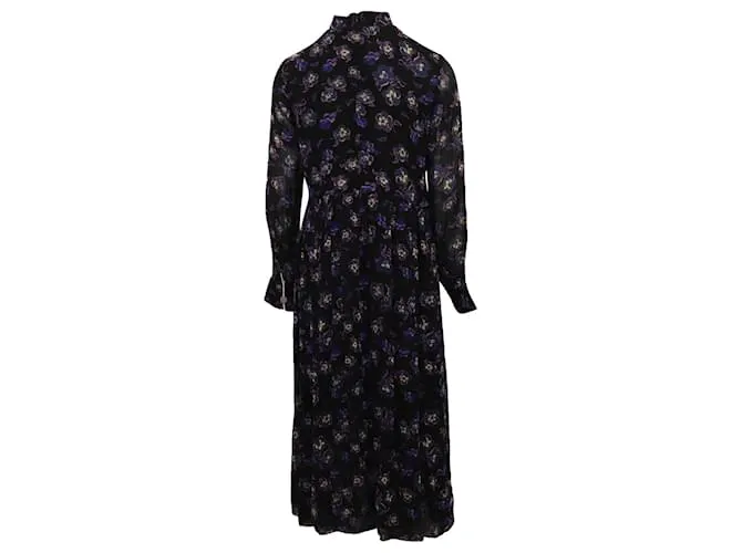 VESTIDO MIDI DE GEORGETTE ESTAMPADO GANNI 