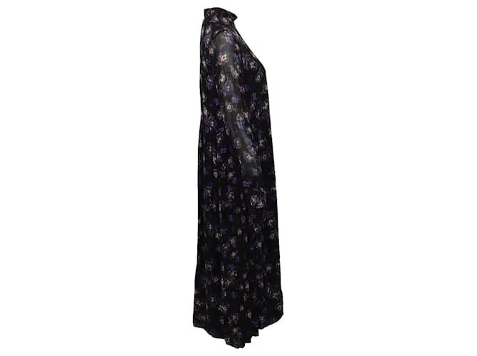 VESTIDO MIDI DE GEORGETTE ESTAMPADO GANNI 