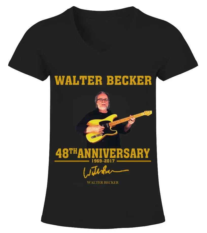 WALTER BECKER 48TH ANNIVERSARY Camiseta cuello pico Mujer