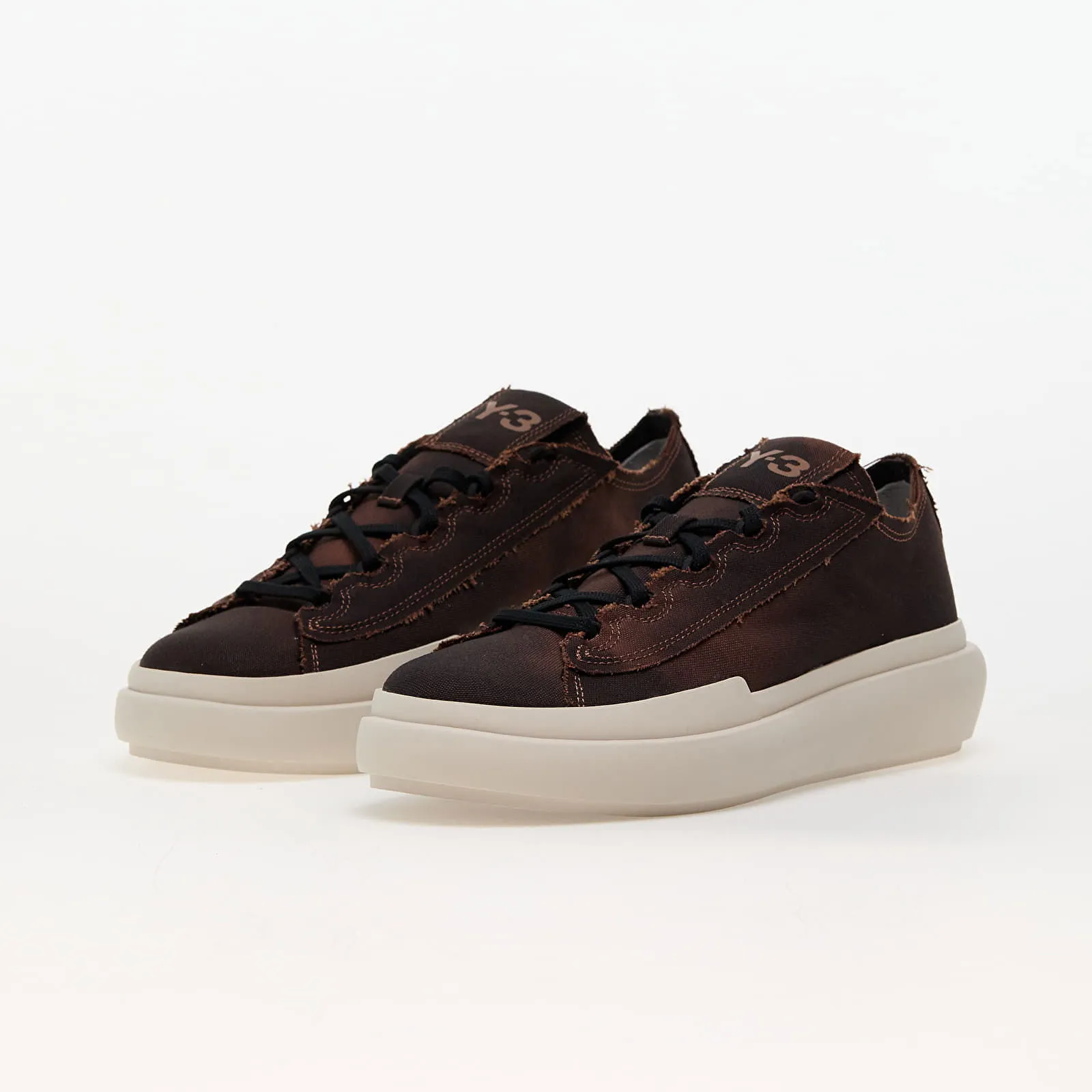 Y3 NIZZA LOW BLACK/ CLEAR BROWN/ PRELOVED BROWN