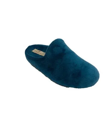 Zapatilla estar en casa abierta atrás mujer Calzamur en azul