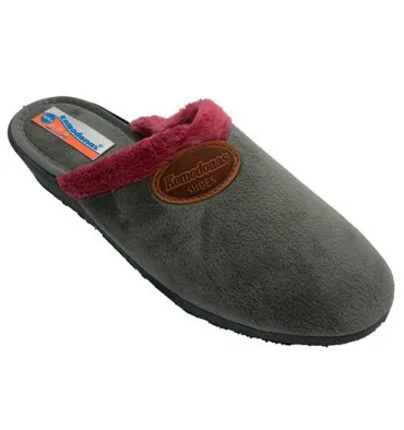 Zapatilla mujer abierta detrás Soca en gris