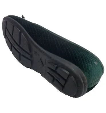 Zapatilla mujer tipo manoletina lazo empeine Alberola en verde