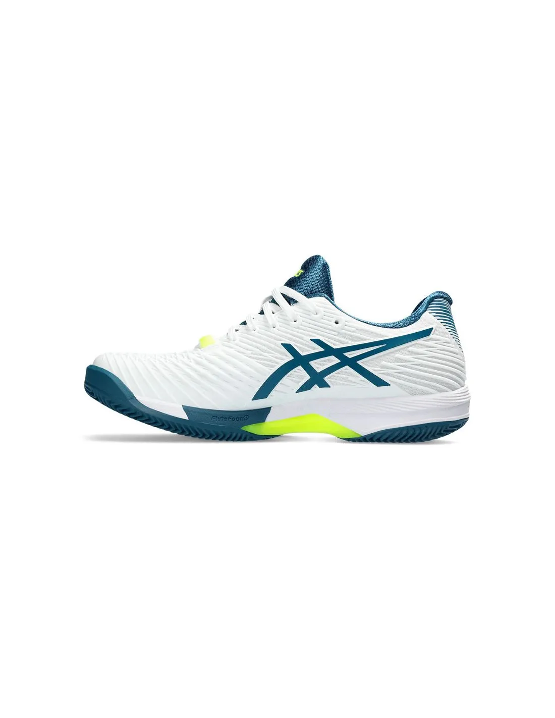 Zapatillas de Tenis ASICS Solution Speed Ff 2 Clay Hombre Blanco/Restful Teal