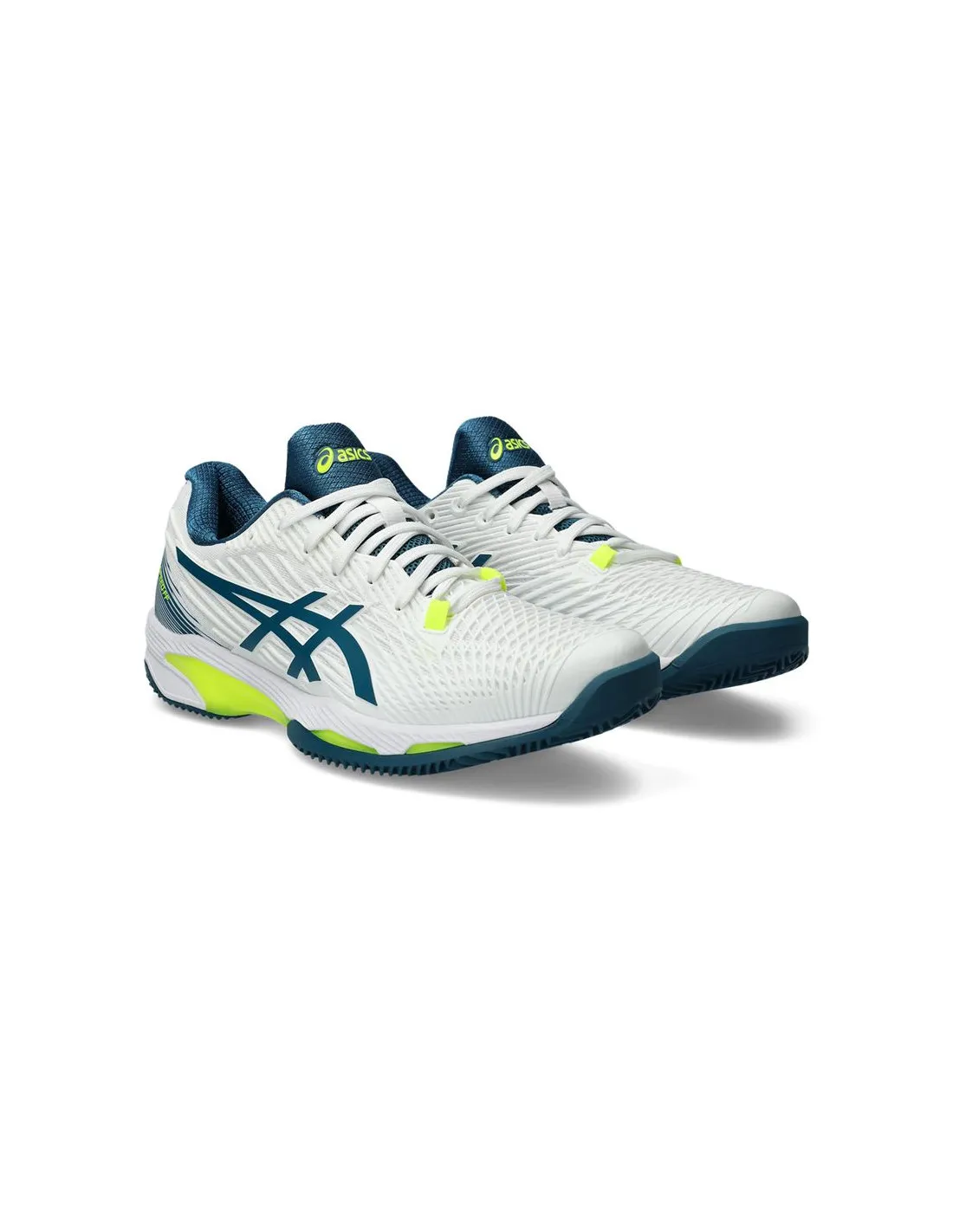 Zapatillas de Tenis ASICS Solution Speed Ff 2 Clay Hombre Blanco/Restful Teal