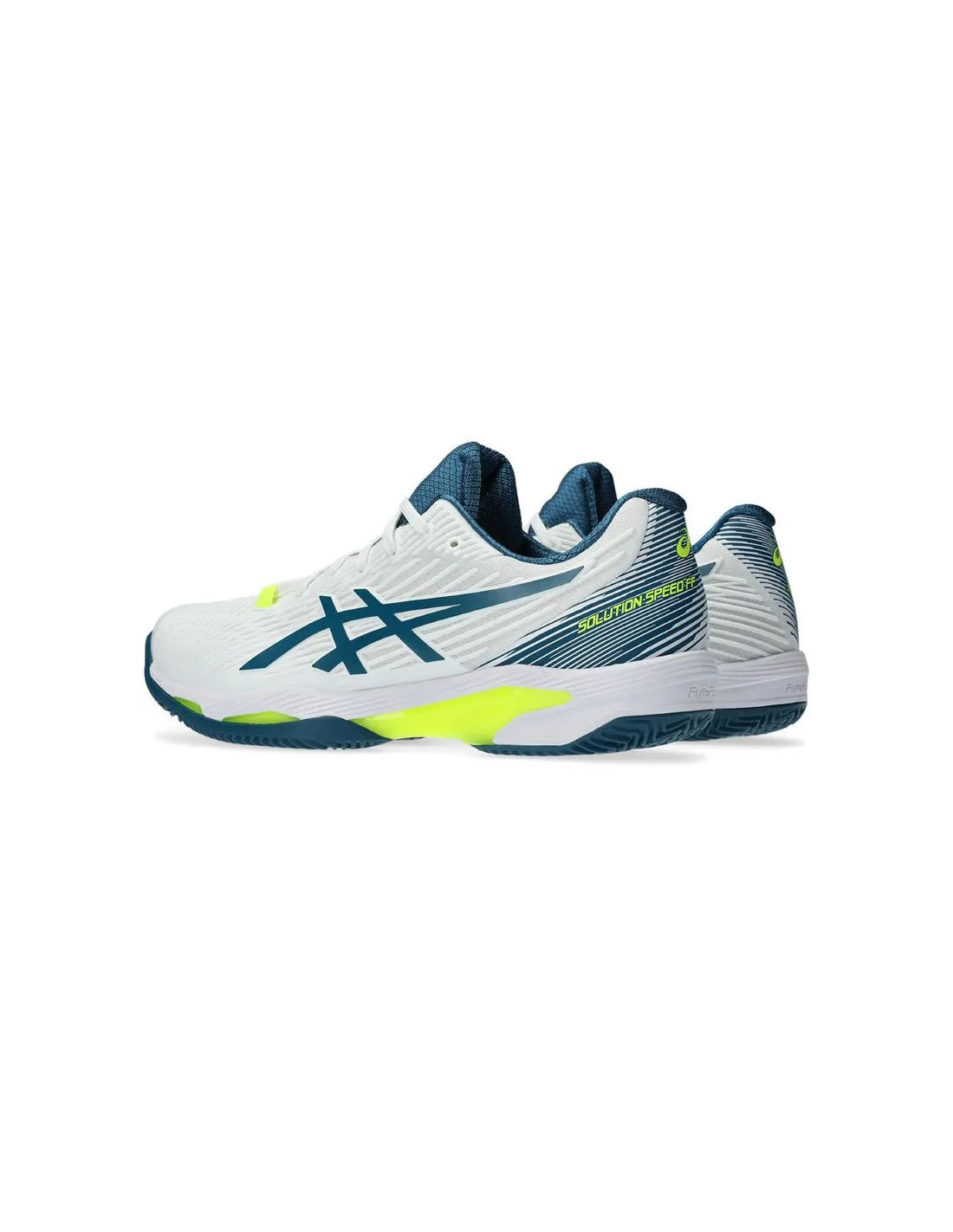 Zapatillas de Tenis ASICS Solution Speed Ff 2 Clay Hombre Blanco/Restful Teal