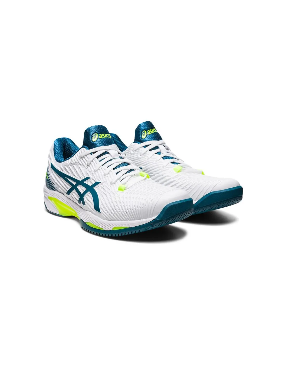 Zapatillas de Tenis ASICS Solution Speed Ff 2 Hombre Blanco/Restful Teal