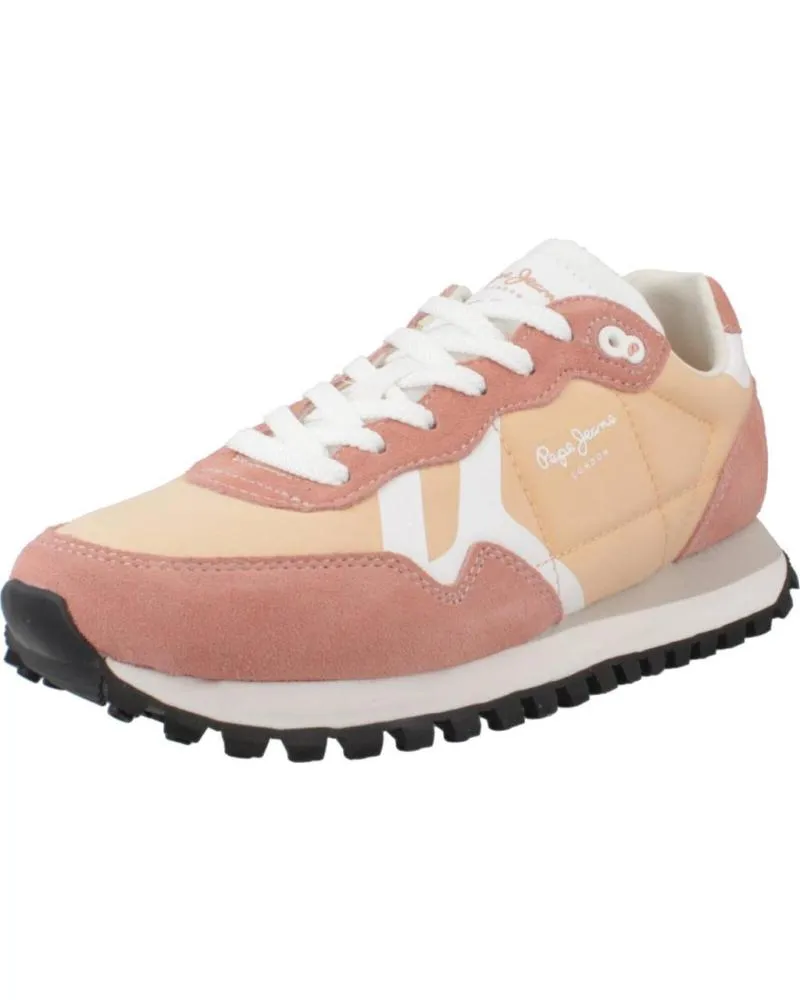 ZAPATILLAS DEPORTE PEPE JEANS  DE MUJER ZAPATILLAS MUJER MODELO BRITON PRINT W COLOR NARANJA 118PEA  118PEACH