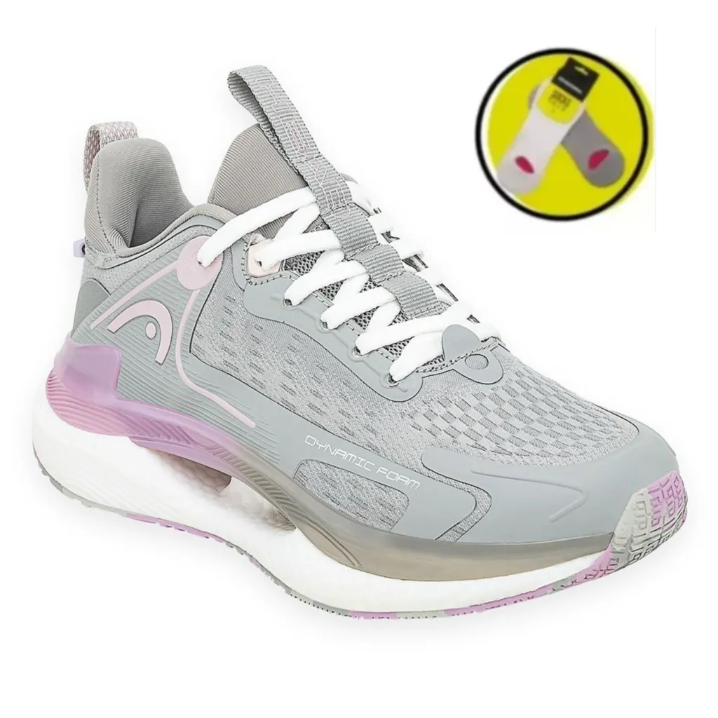 ZAPATILLAS DEPORTIVAS HEAD MUJER TUNEZ  GR/LI + MEDIAS!!