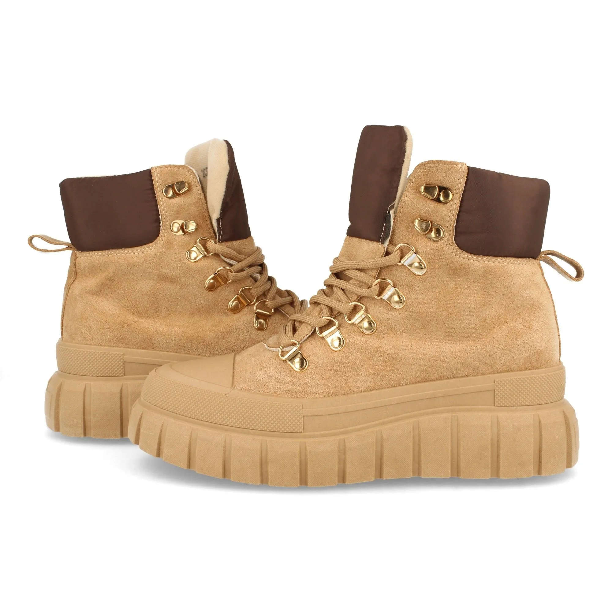 Zapatillas mujer con plataforma mujer color kaki