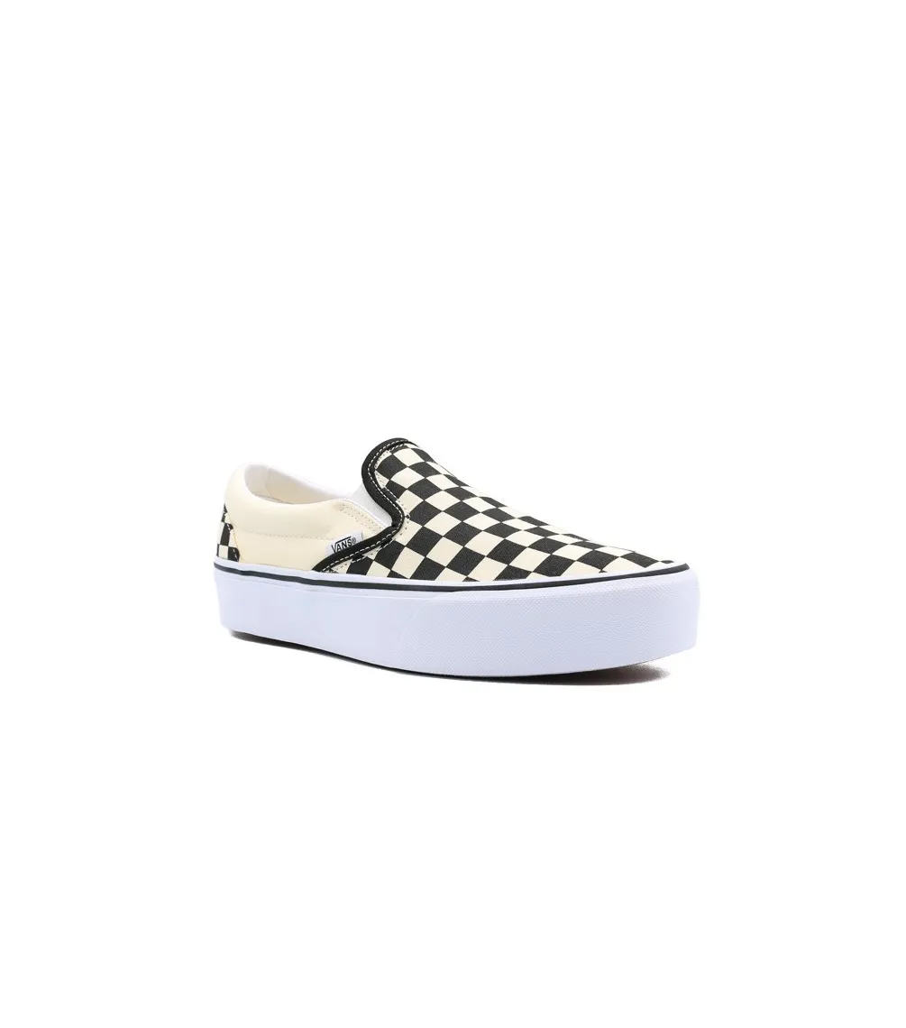 ZAPATILLAS VANS UA CLASSIC SLIPON PLATFORMBLK&WHTCHCKERBOARD/WHT