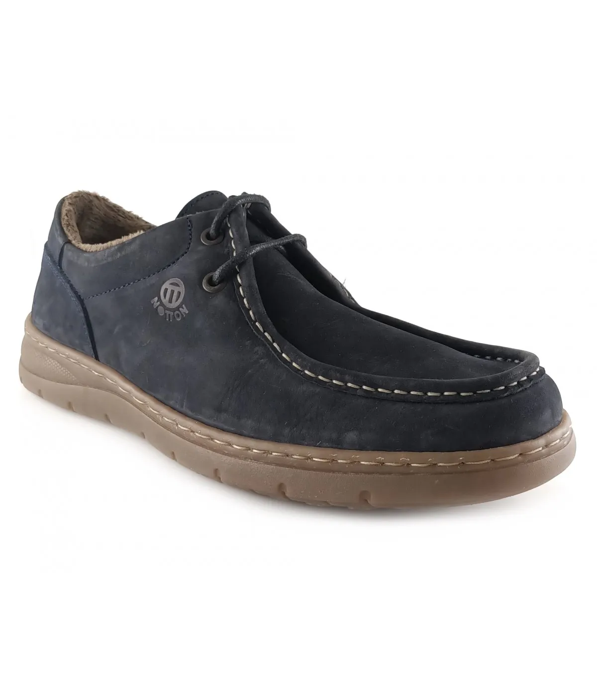 Zapato estilo wallabee en color azul