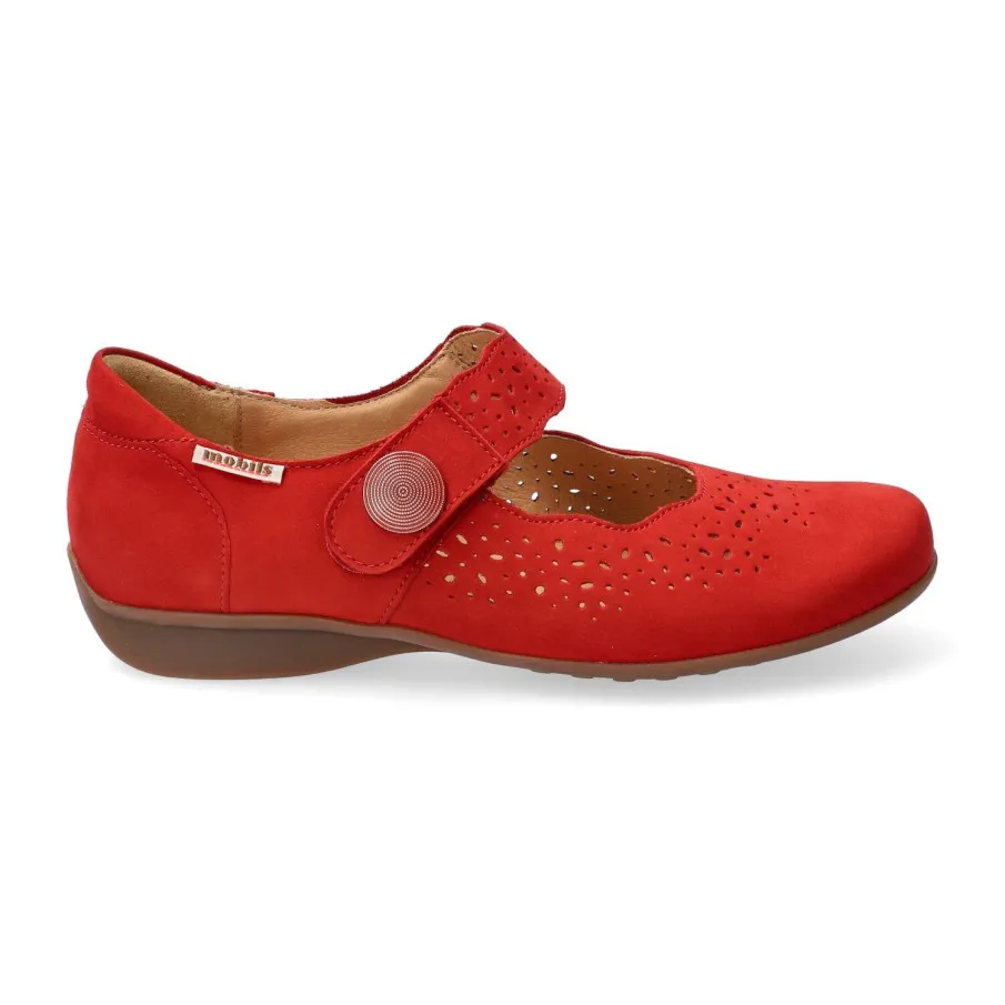 Zapato Mephisto Mobils Fabienne rojo