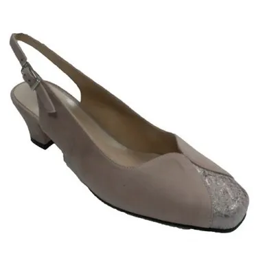 Zapato mujer abierto detrás Trebede en beig