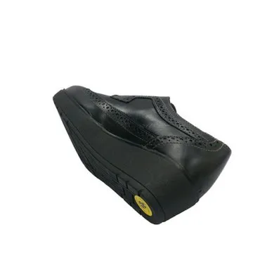Zapato mujer con cordones cuña tipo inglés Sigo en negro