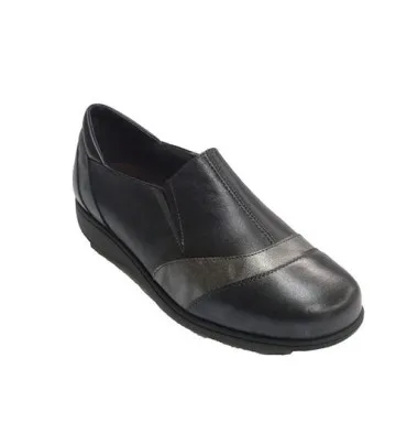 Zapato mujer con gomas a los lados Doctor Cutillas en negro