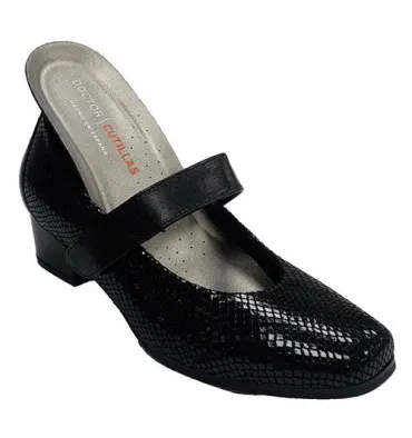 Zapato mujer merceditas especial plantillas ortópedicas Doctor Cutillas en negro