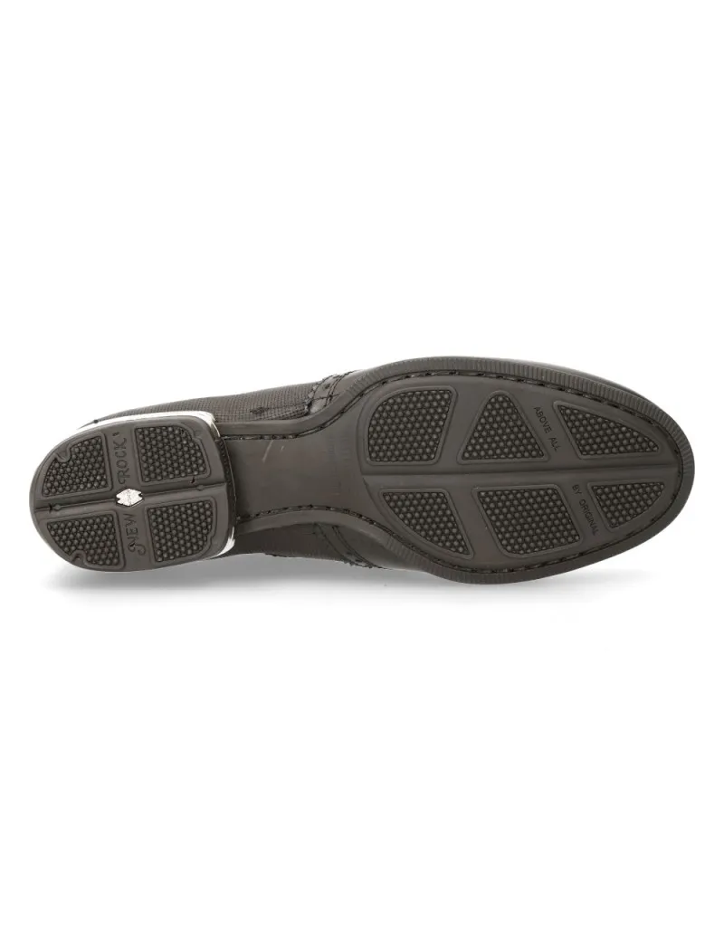 Zapatos de piel tacón acero luxor